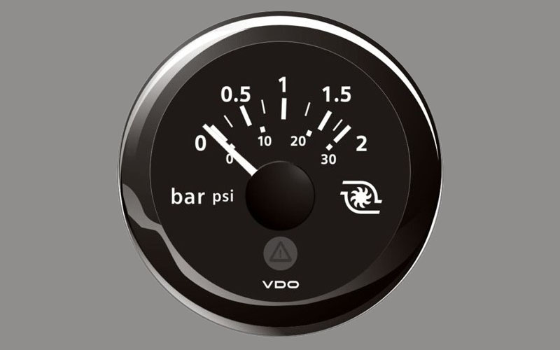 Marine Turbo Pressure Gauge 2Bar